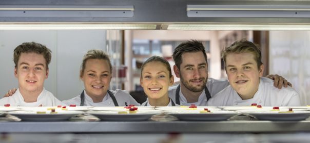 Sue and Mark Stinchcombe with Students