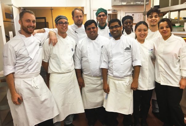 Students and chefs group