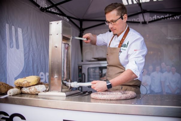 Kuba making charcuterie